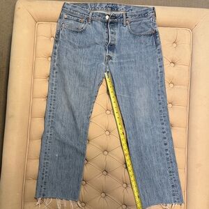 Levi's Classic 501 Light Blue Straight Leg Jeans